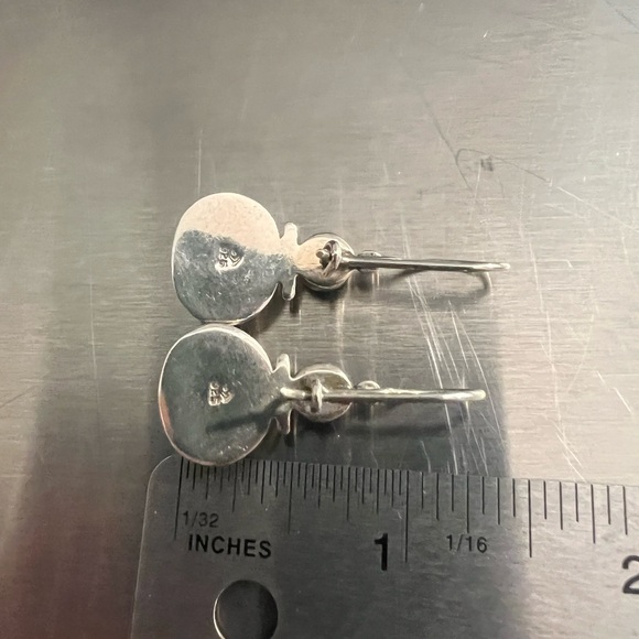 Silpada Sterling Silver and Onyx French Wire Earrings - Picture 4 of 4